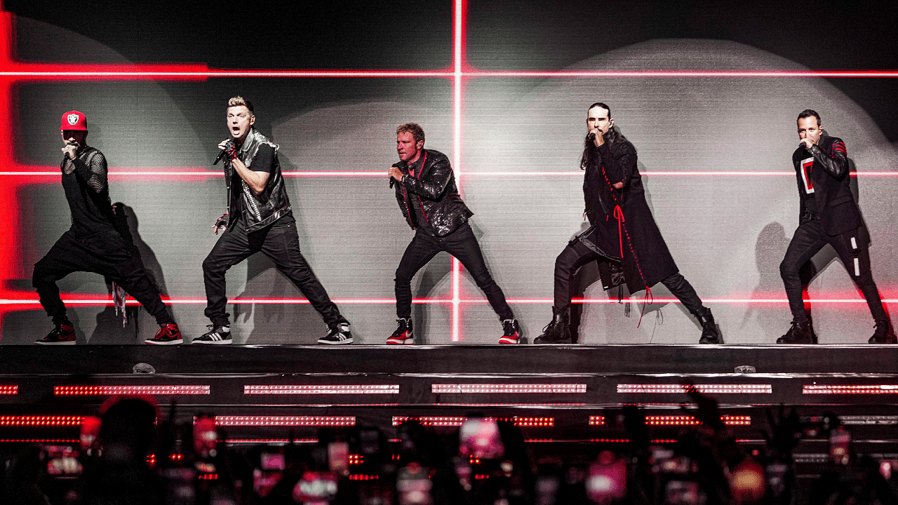 American boy band Backstreet Boys performs in Mumbai. Credit: PTI Photo