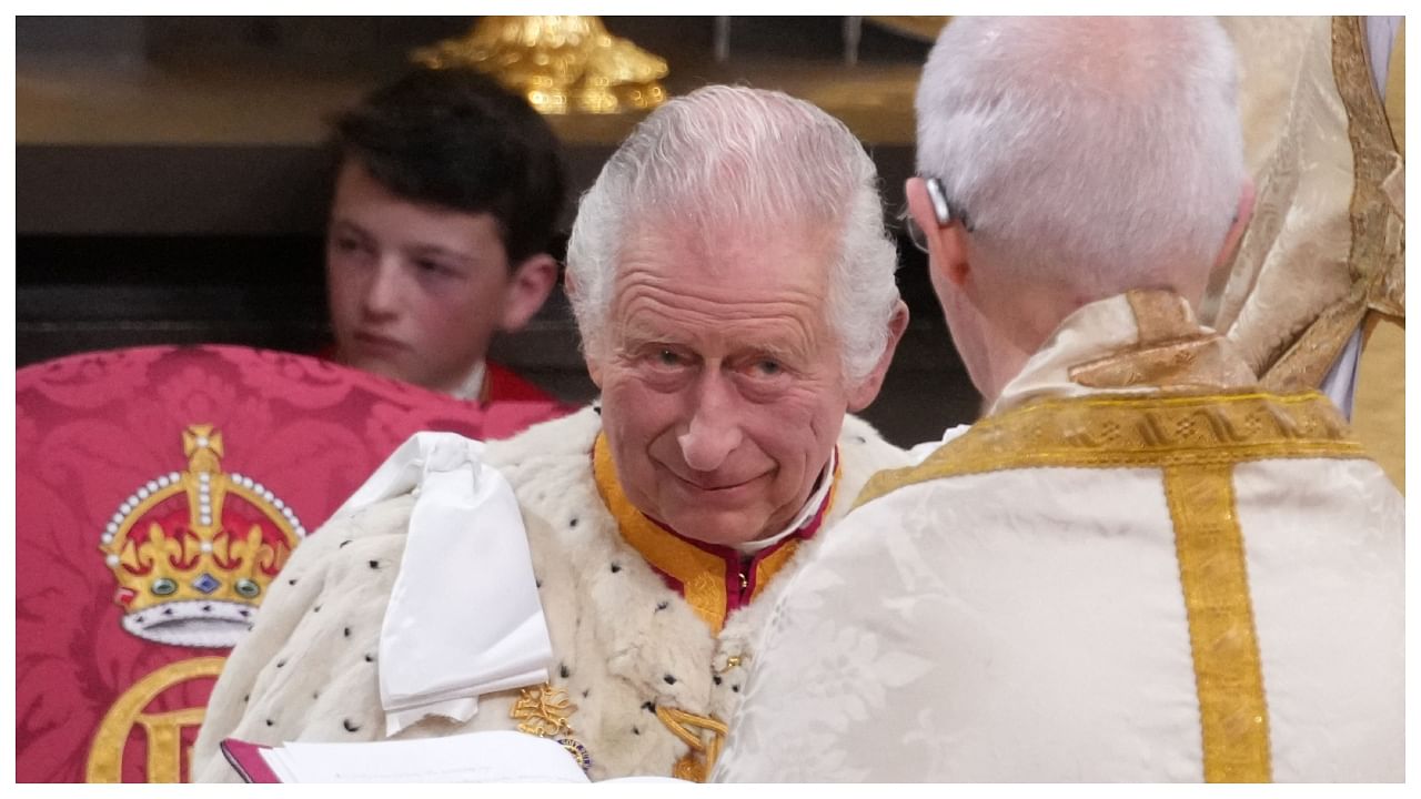 King Charles III attends his coronation at Westminster Abbey, in central London on May 6, 2023. Credit: AFP Photo