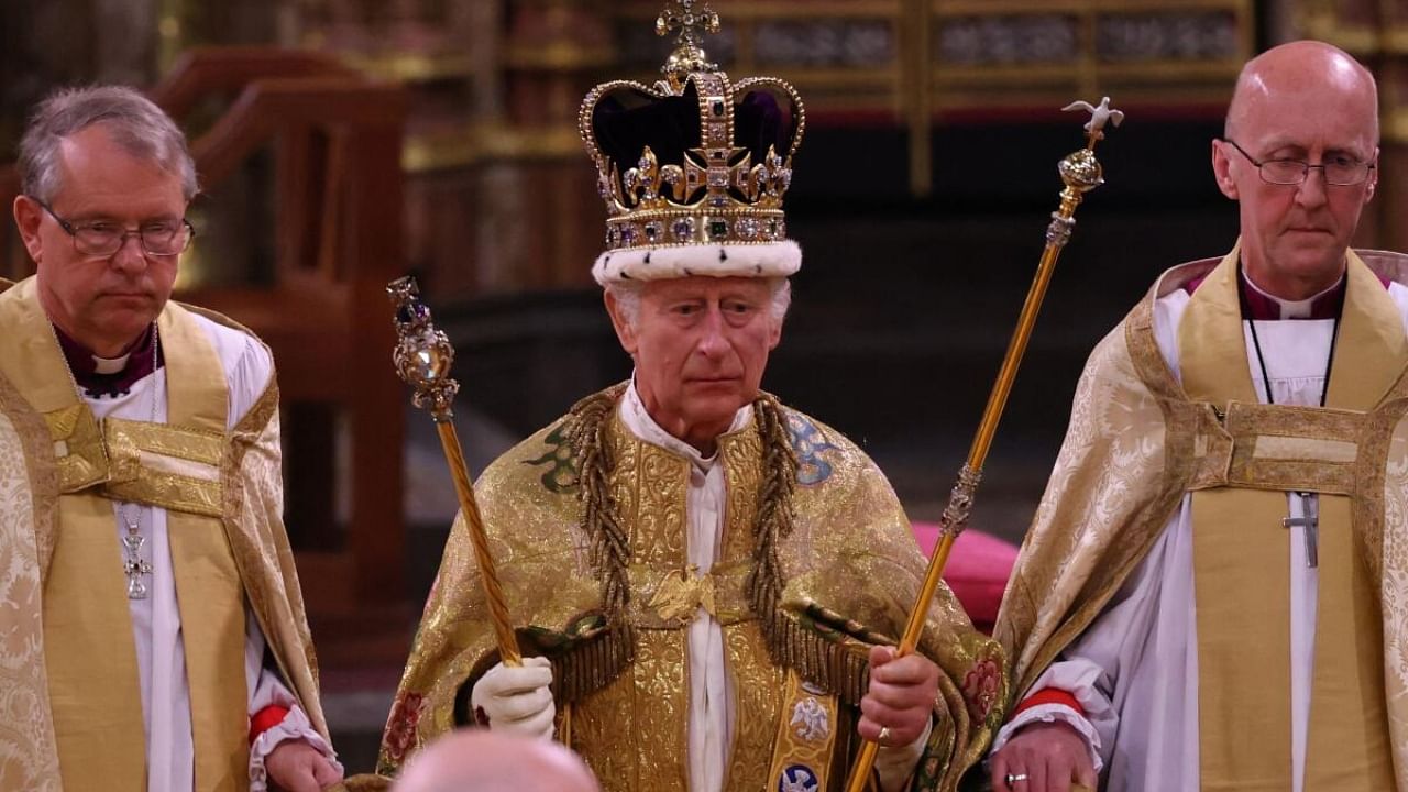 King Charles III at the coronation. Credit: AFP Photo