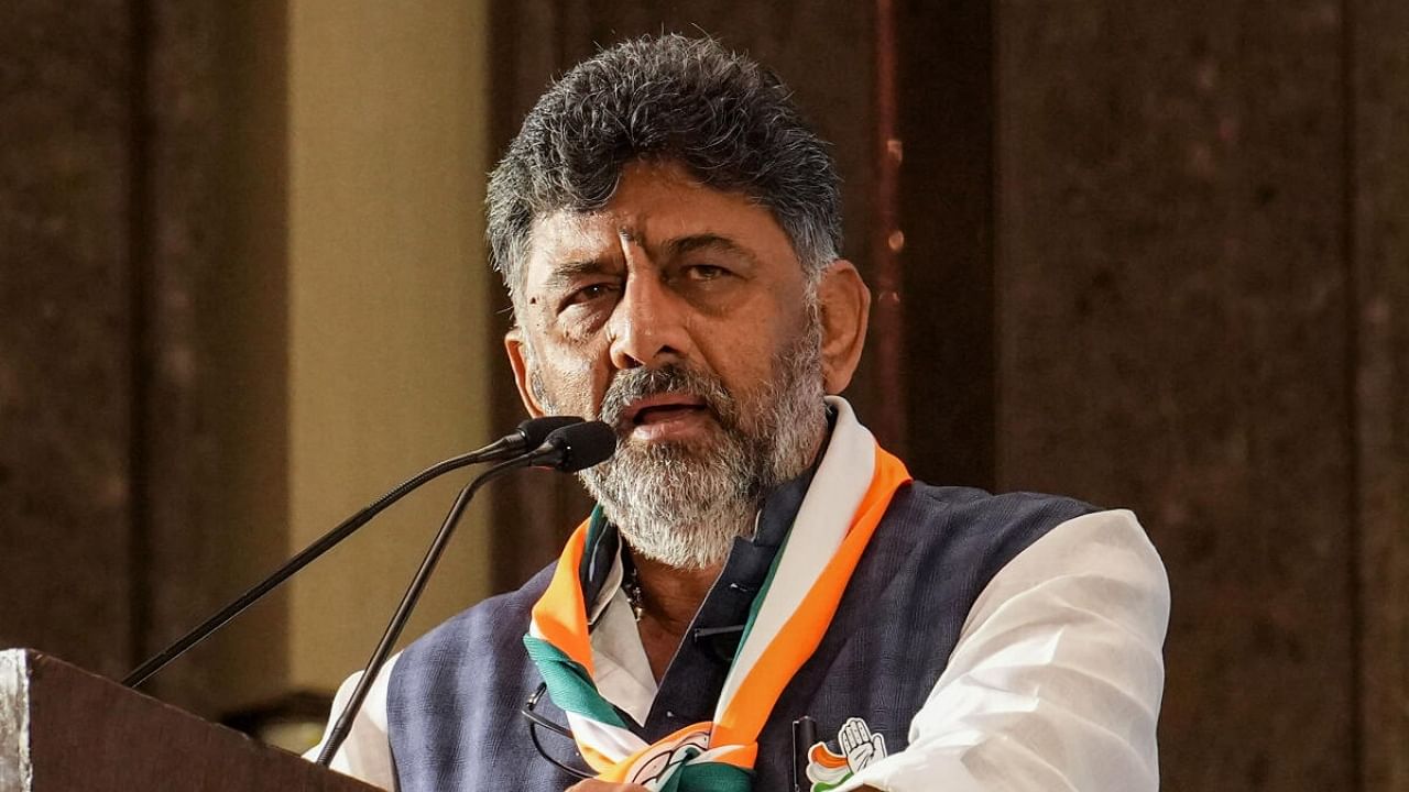 Karnataka Congress chief D K Shivakumar. Credit: PTI Photo