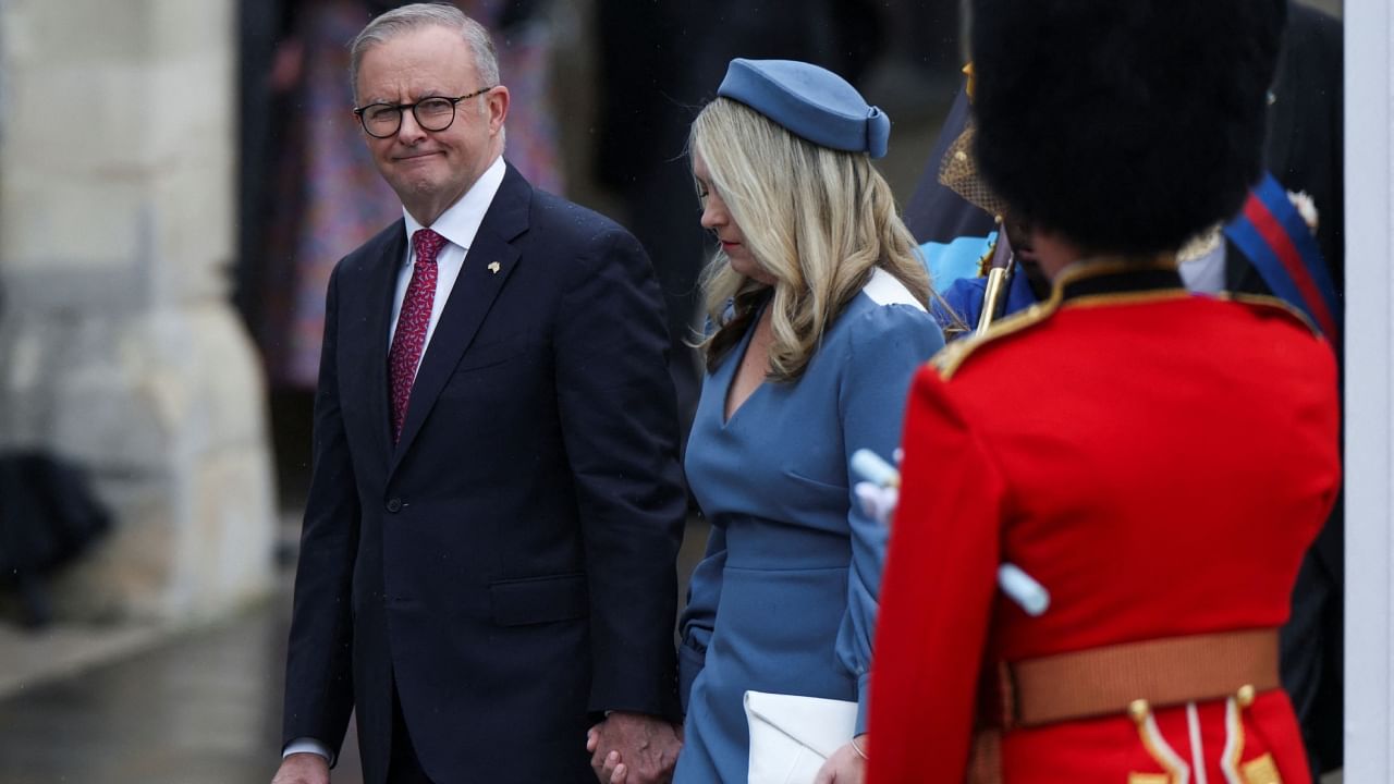 Australian Prime Minister Anthony Albanese arrives to attend Britain's King Charles and Queen Camilla's coronation ceremony at Westminster Abbey, in London. Credit: Reuters Photo
