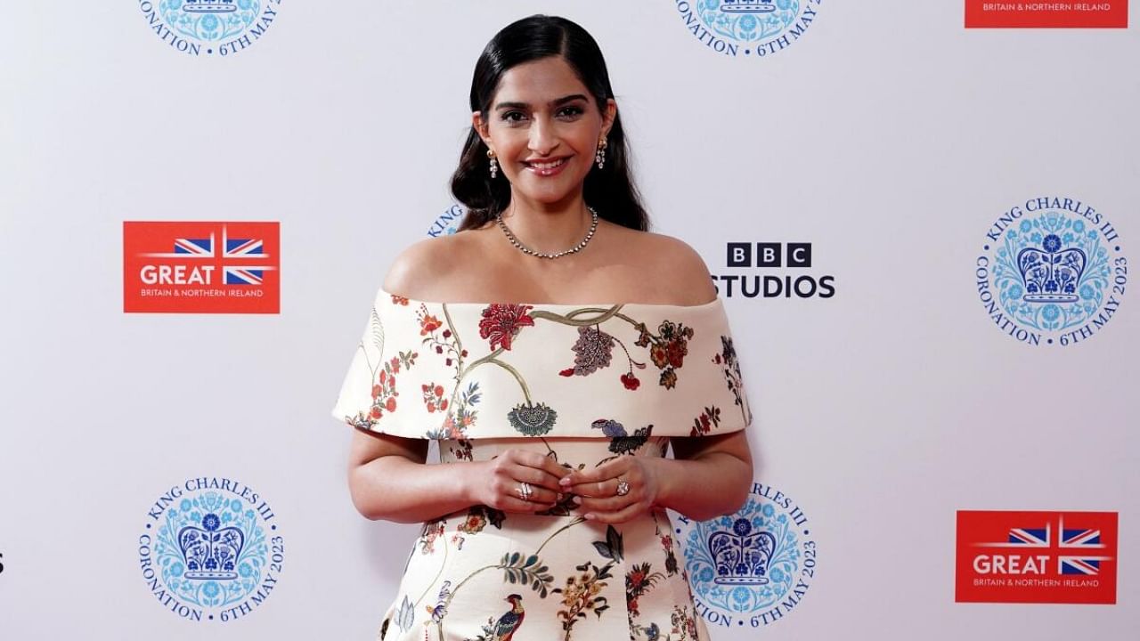 Sonam Kapoor backstage at the Coronation Concert held in the grounds of Windsor Castle, Berkshire, to celebrate the coronation of King Charles III and Queen Camilla. Credit: Reuters Photo