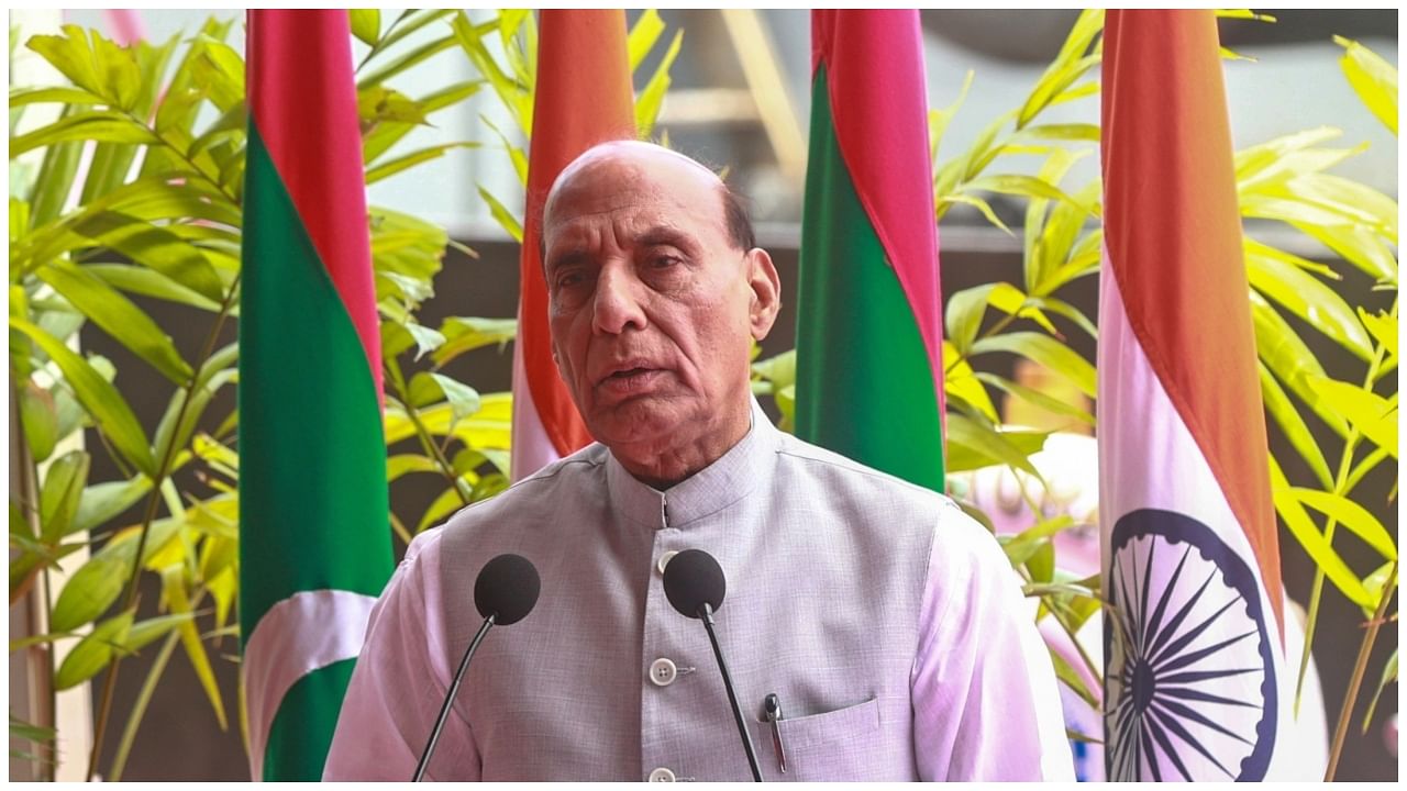 Defence Minister Rajnath Singh. Credit: IANS Photo