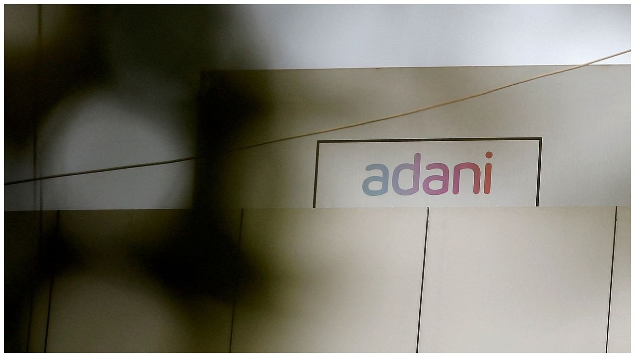 The logo of the Adani Group. Credit: Reuters