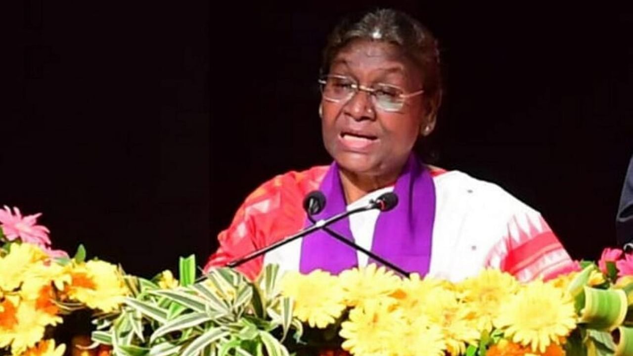 President Murmu speaking at said event in Odisha. Credit: PTI Photo