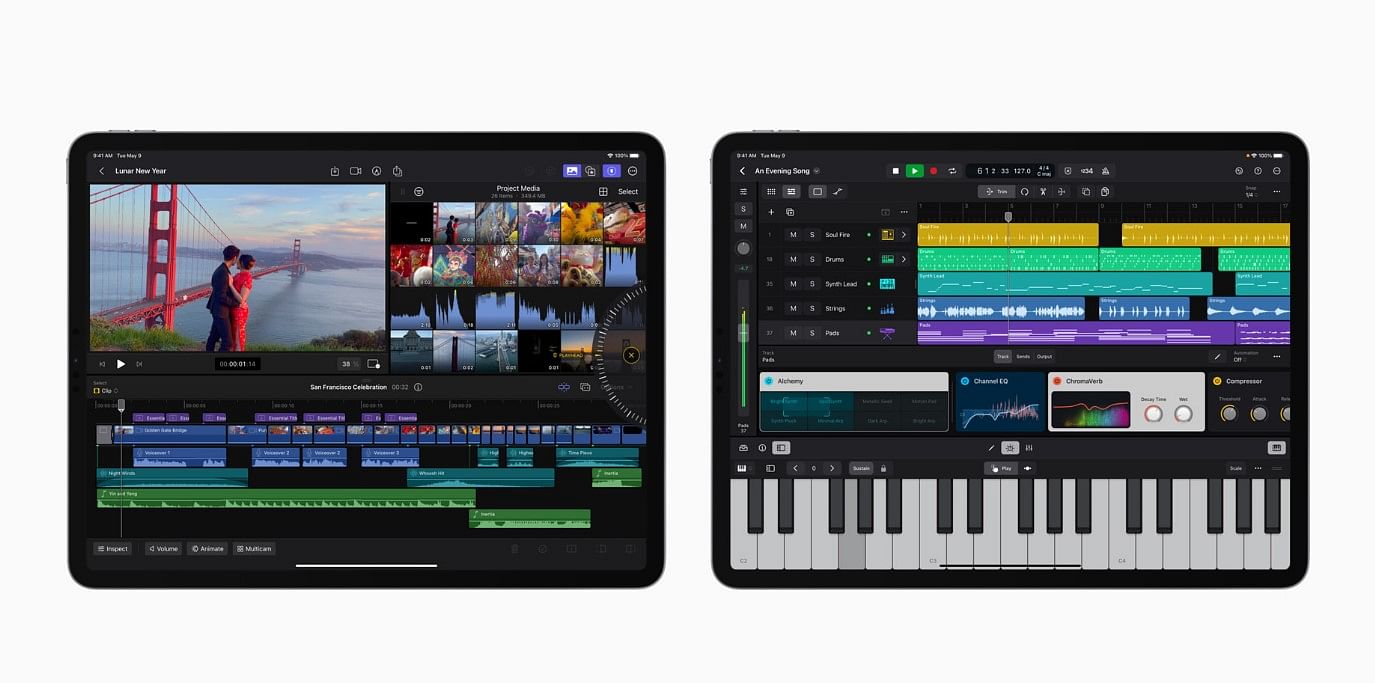 Final Cut Pro and Logic Pro for iPads. Credit: Apple