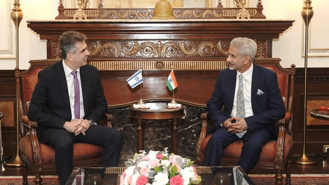 Jaishankar holds talks with Israel foreign minister on cooperation in defence, agri sectors. Credit: IANS Photo