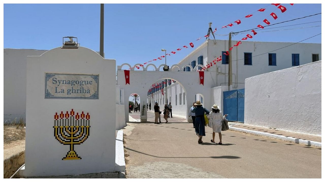 Jewish worshippers arrive at the Ghriba synagogue, during an annual pilgrimage in Djerba, Tunisia May 18, 2022. Credit: Reuters File Photo