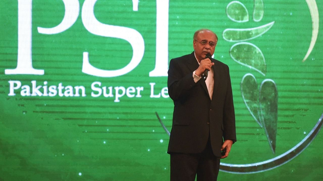 PCB chairman Najam Sethi. Credit: PTI Photo