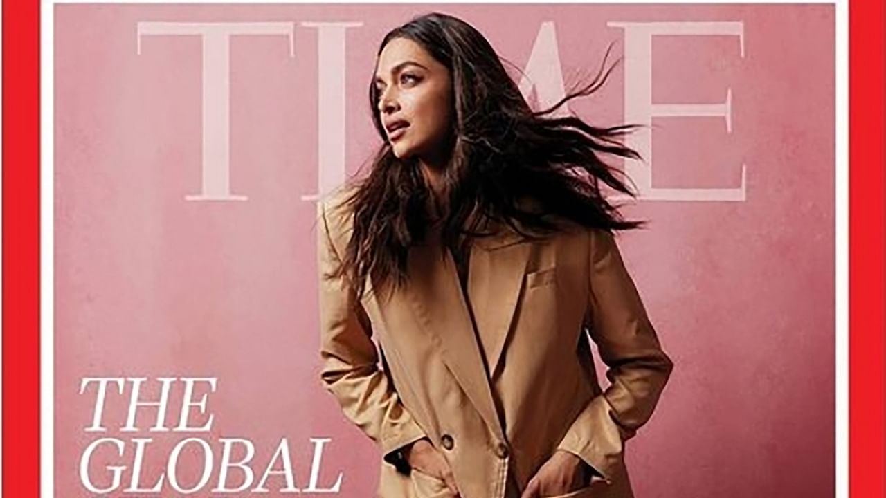 Actor Deepika Padukone on the cover of TIME magazine. Credit: PTI Photo