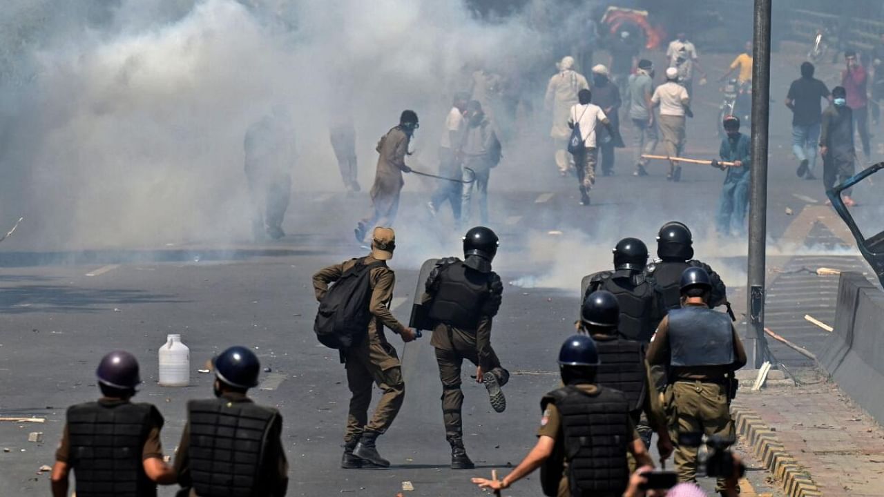 There have been violence protests across Pakistan since Imran's arrest. Credit: AFP Photo