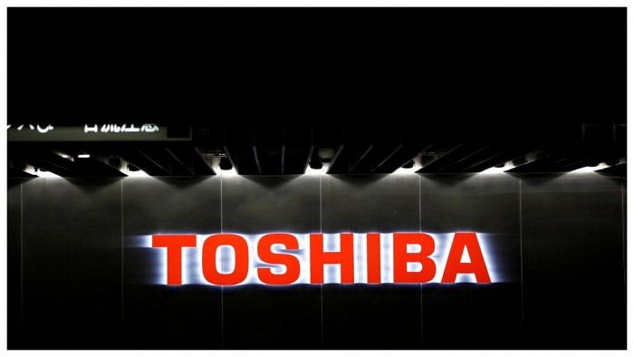 The logo of Toshiba. Credit: Reuters File Photo  