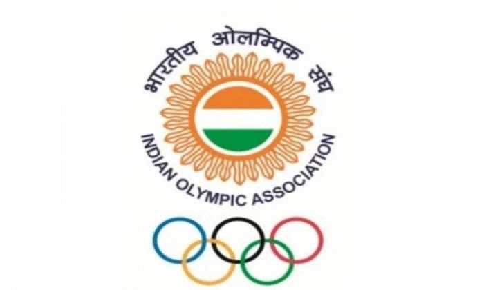 The Indian Olympic Association logo. Credit: DH Photo