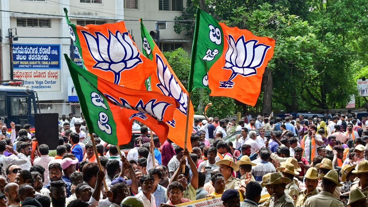 The BJP must also acknowledge that there is no easy way to win state elections; they must cultivate, motivate, and acknowledge the regional leadership. Credit: DH File Photo
