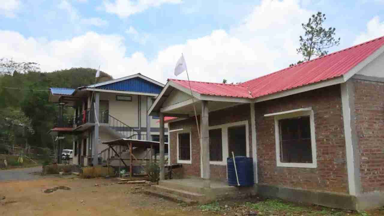White flag at a residence in H.Wajang village in Manipur. Photo credit: Army