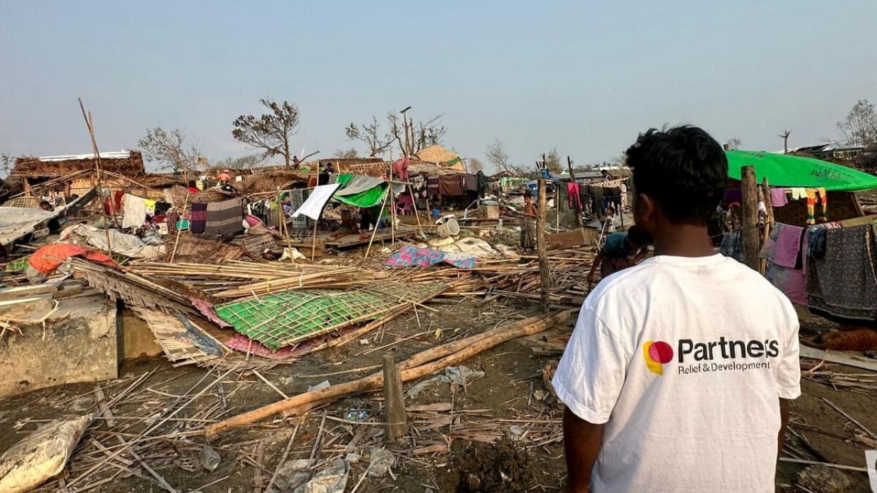 A view of the damage caused by Cyclone Mocha in Sittwe, Myanmar. Credit: Reuters Photo