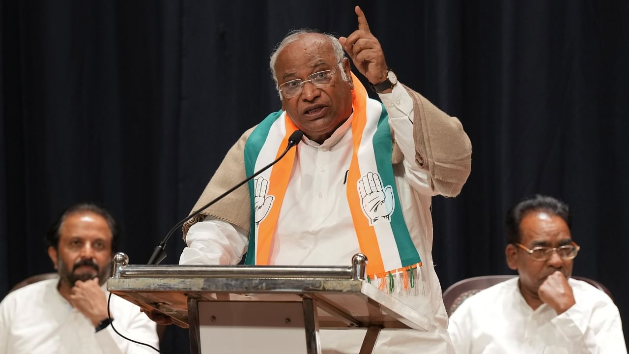 Congress President Mallikarjun Kharge. Credit: PTI Photo