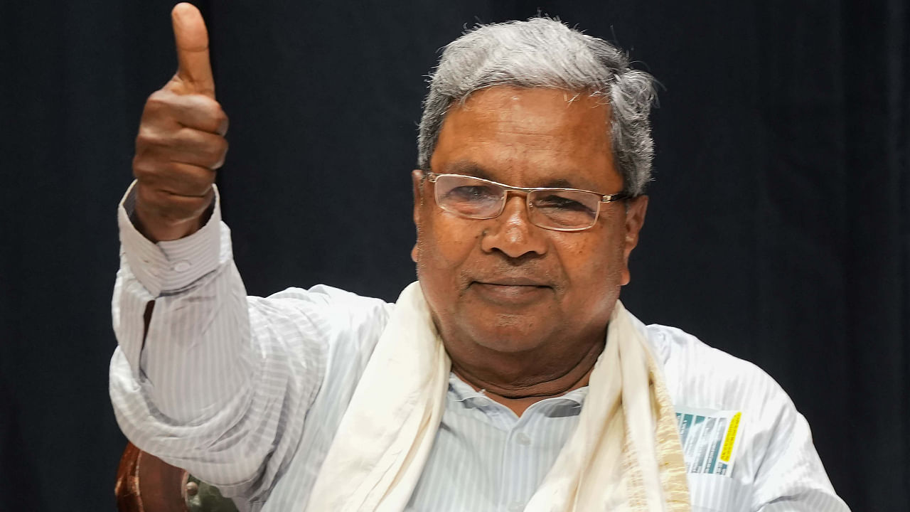 The Congress on Thursday named Siddaramaiah as the next Chief Minister and state PCC chief Shivakumar, a strong contender for the top post, as his only deputy, ending the tense deadlock after prolonged parleys involving its central leadership. Credit: PTI Photo