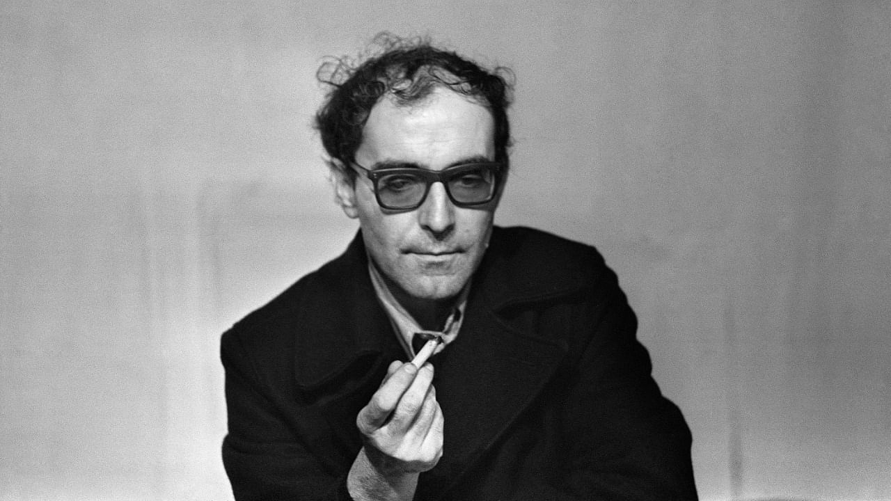 In this file photo taken Franco-Swiss film director Jean-Luc Godard gives a press conference 15 February 1971. Credit: AFP Photo