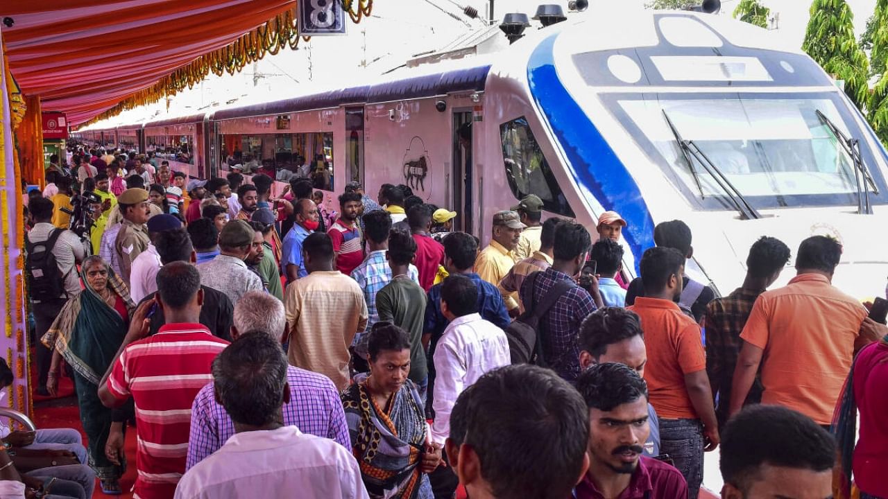 The Howrah-Puri Vande Bharat Express. Credit: PTI File Photo