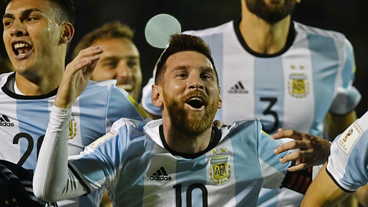 Argentina's Lionel Messi (C). Credit: AFP File Photo
