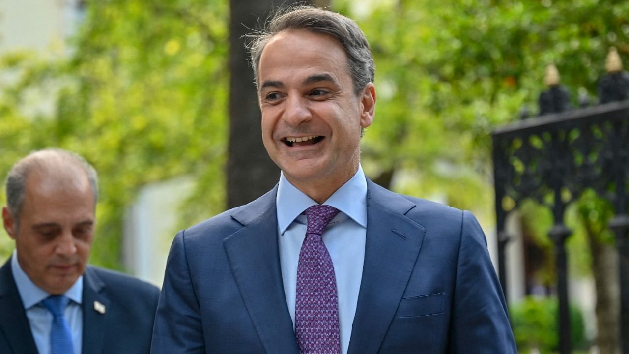 Mitsotakis believes a second vote, which gives the leading party bonus seats, will give New Democracy the majority needed to rule alone. Credit: AFP Photo