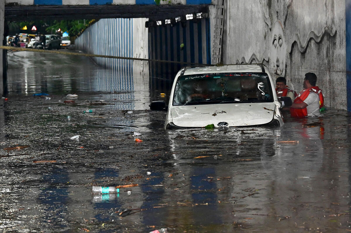 Batula Bhanurekha, 23, drowned when the car she was travelling in stopped in the middle of the flooded KR Circle underpass. DH Photo by Pushkar V
