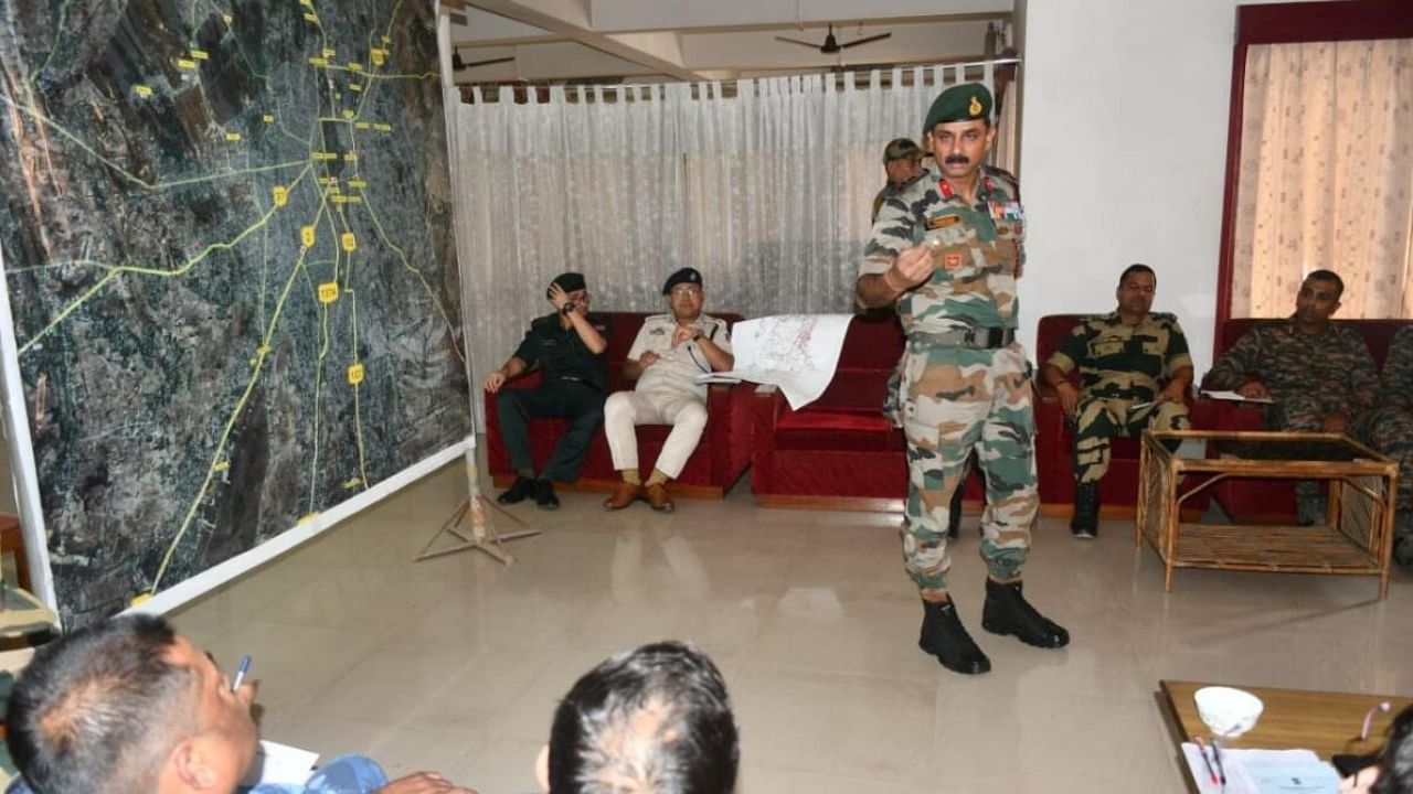 The Army and security forces also coordinated meet to adopt fresh strategies to maintain peace in Manipur. Credit: PTI Photo