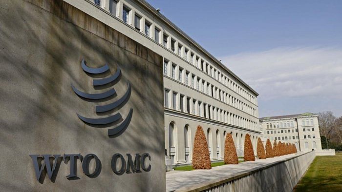 A logo is pictured on the World Trade Organization headquarters (WTO) in Geneva. Credit: Reuters Photo 