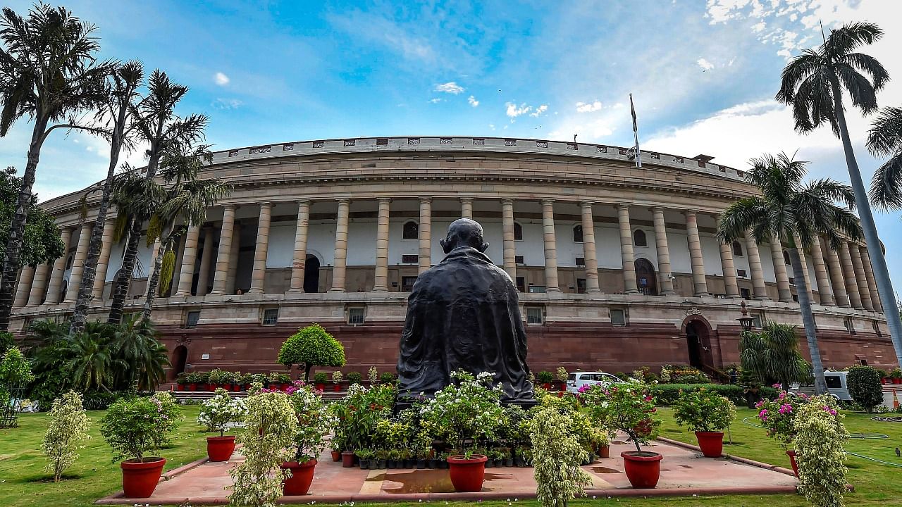 View of the exisitng Parliament House. Credit: PTI Photo