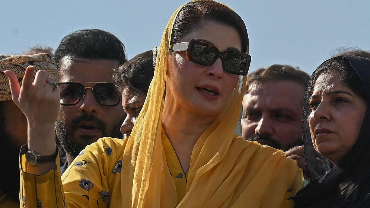 Maryam Nawaz Sharif, daughter of former Prime Minister Nawaz Sharif. Credit: AFP Photo