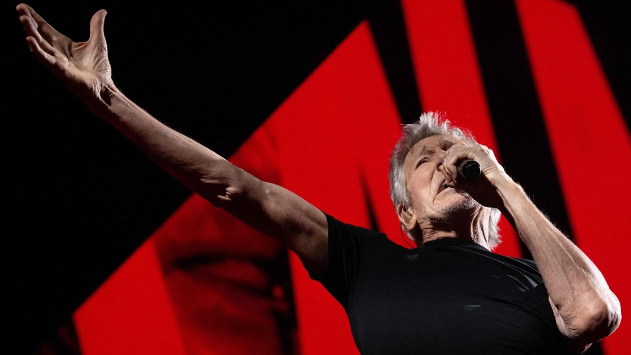 British musician and co-founder of the Pink Floyd band Roger Waters performs on stage at the Accor Arena in Paris, on May 3, 2023. Credit: AFP File Photo