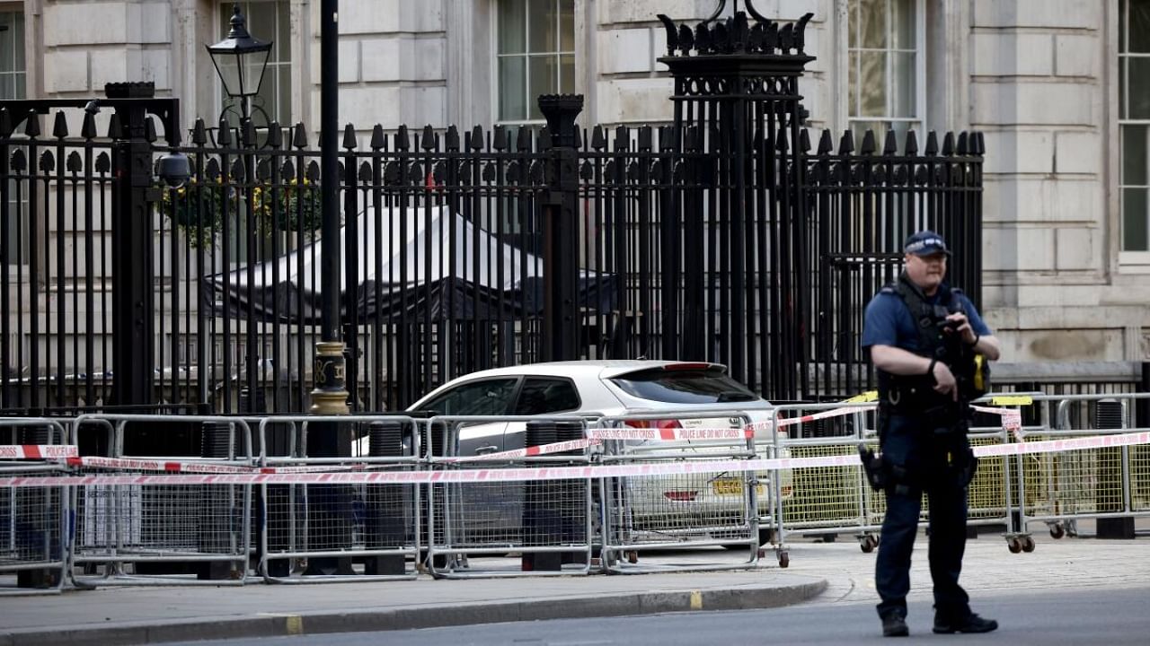 The Downing Street car crash. Credit: Reuters Photo