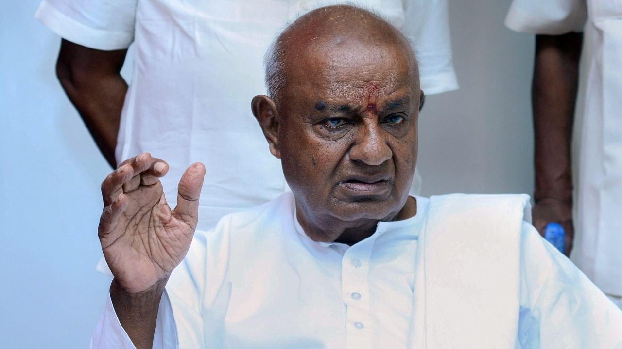 H D Deve Gowda. Credit: PTI Photo