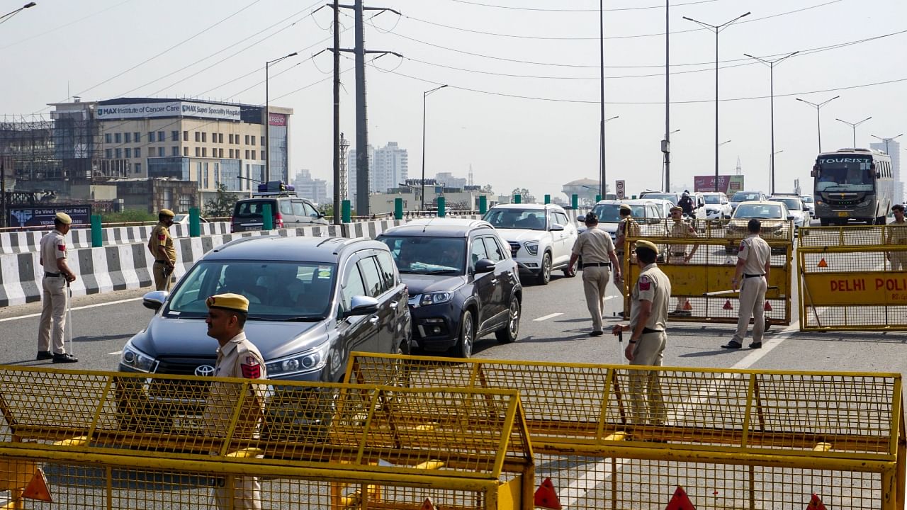 Police pickets have also been set up in central Delhi and tight security arrangements have been made to maintain law and order. Credit: PTI Photo
