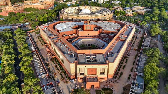 The new Parliament building. Credit: PTI Photo