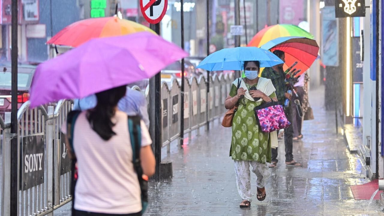 A rainy day in Bengaluru. DH file photo/Prashanth HG