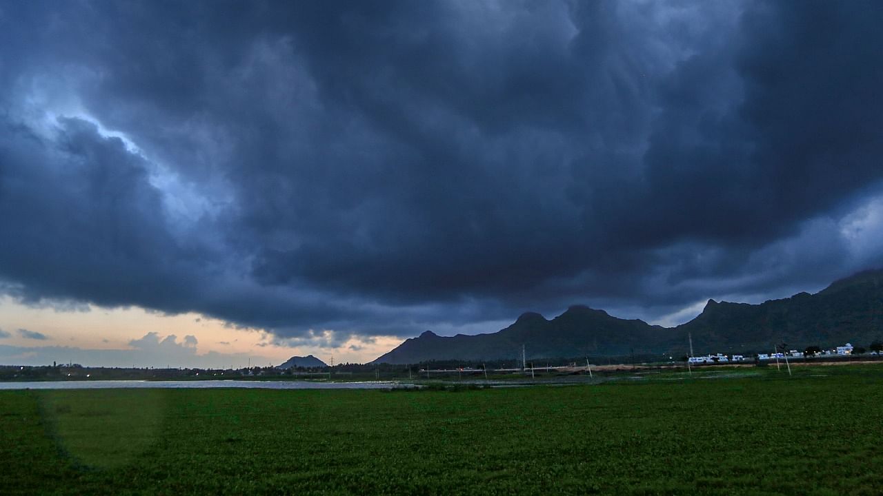Monsoon clouds in Kanyakumari. Credit: PTI Photo