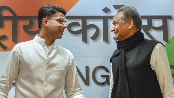 Sachin Pilot and Ashok Gehlot. Credit: PTI Photo