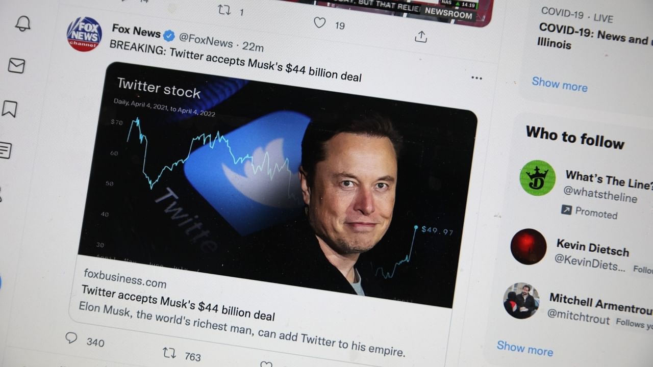 Musk has acknowledged he overpaid for Twitter, which he bought for $44 billion, including $33.5 billion in equity. Credit: Bloomberg Photo