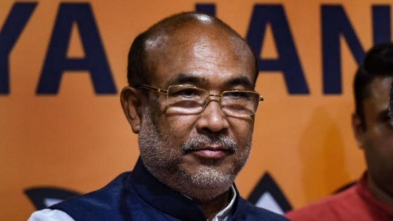 Manipur CM N Biren Singh. Credit: PTI File Photo