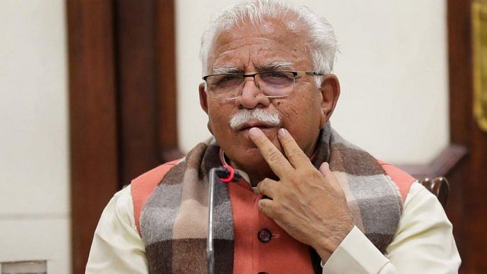 Haryana Chief Minister Manohar Lal Khattar. Credit: PTI Photo