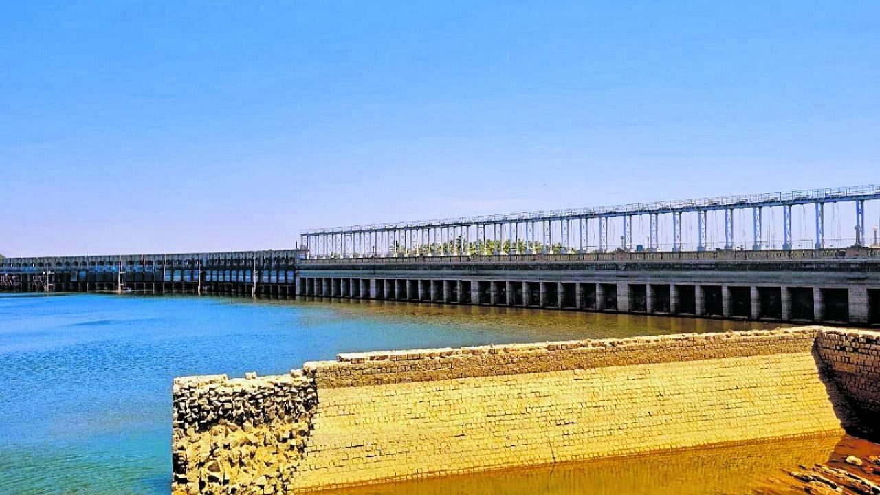 Water level at Krishnaraja Sagar Reservoir in May end. Credit: Special Arrangement