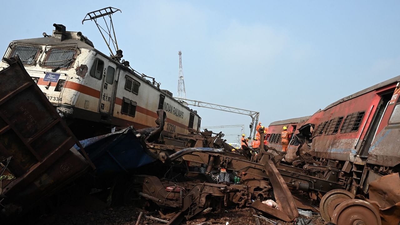 Over 230 people were killed and more than 900 injured in a horrific three-train collision in Odisha, in the country's deadliest rail accident in over 20 years. Credit: AFP Photo