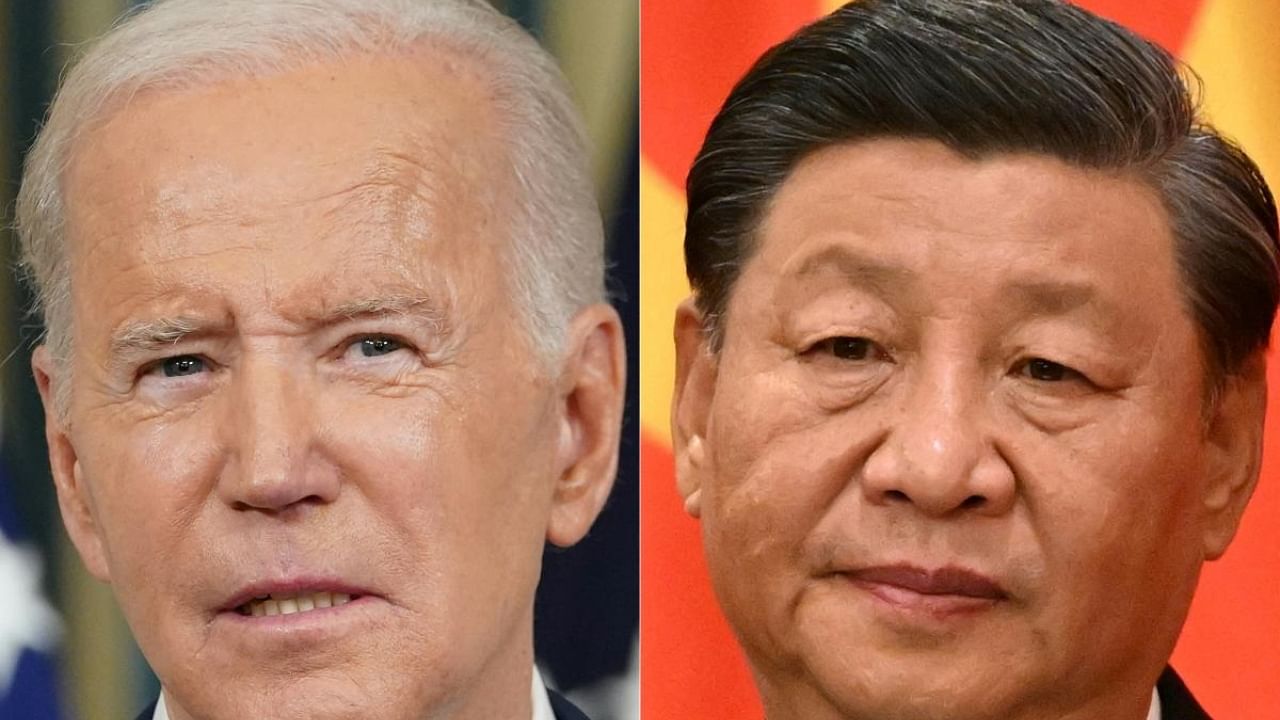 US President Joe Biden (L) and his Chinese counterpart Xi Jinping. Credit: AFP Photo