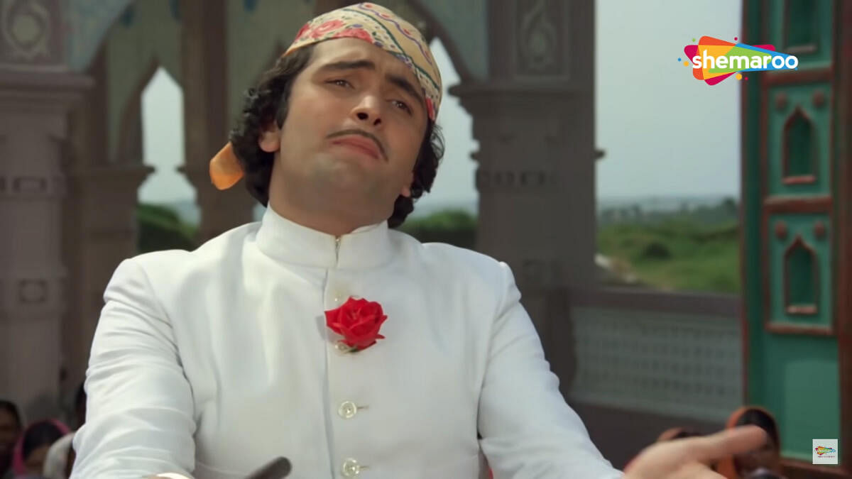 Rishi Kapoor as Akbar in ‘Amar Akbar Anthony’.