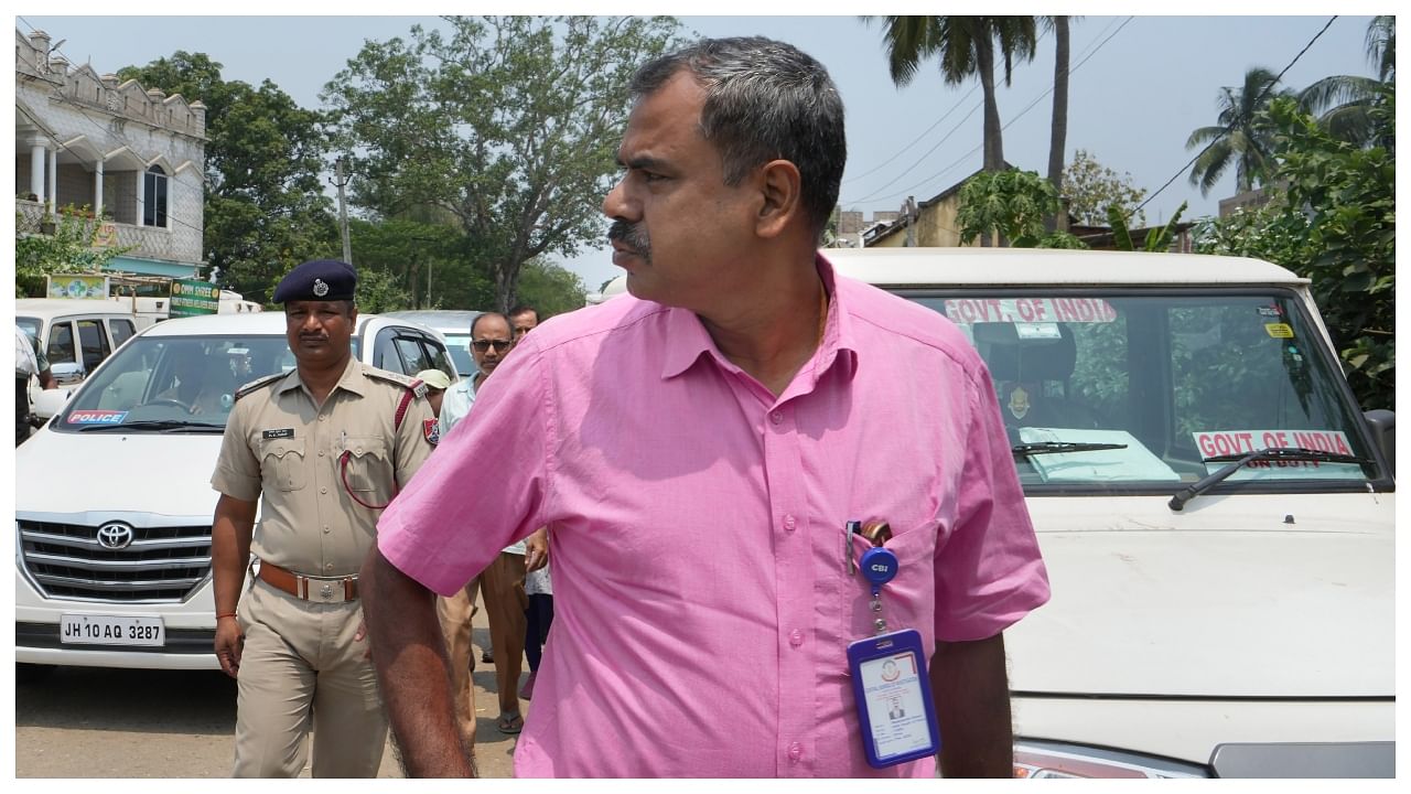 A CBI official arrives for the investigation into the triple-train accident, near Bahanga Bazar railway station in Balasore district, Tuesday, June 6, 2023. Credit: PTI Photo