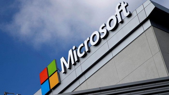 Microsoft logo. Credit Reuters photo
