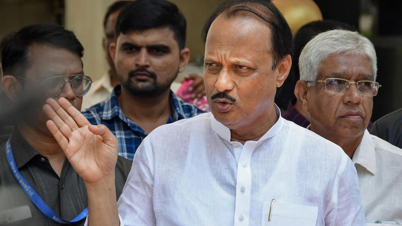 Nationalist Congress Party (NCP) leader Ajit Pawar announced that his party has decided to postpone its foundation day event. Credit: PTI File Photo