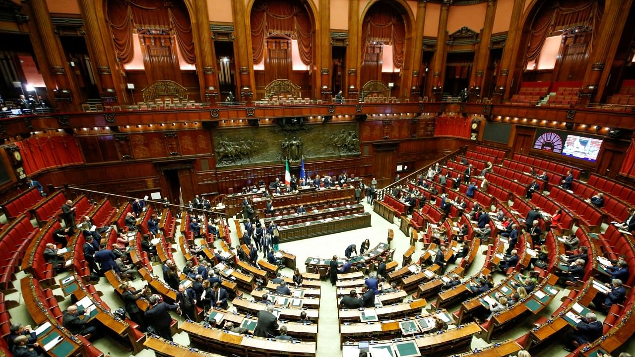 Italy's lower house of the parliament. Credit: PTI Photo